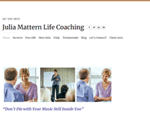 Tablet Screenshot of juliamatternlifecoaching.com